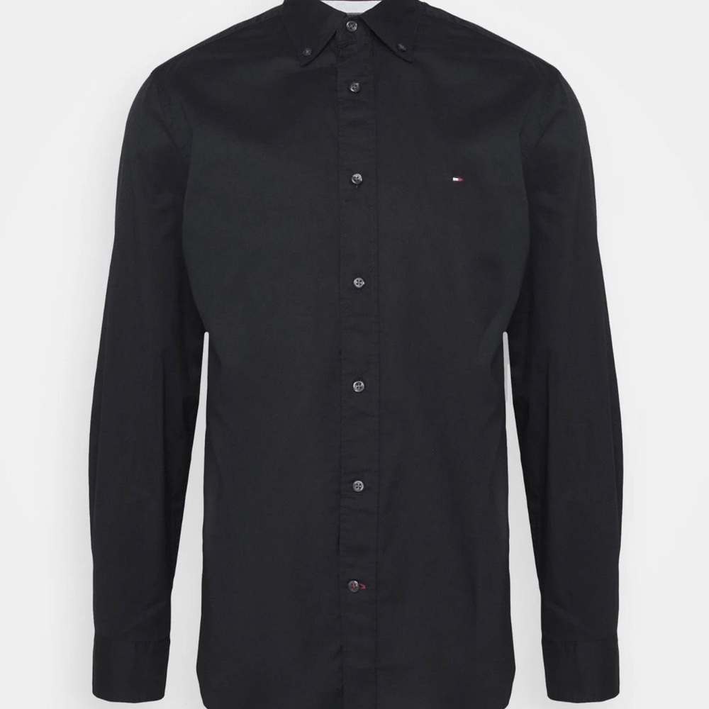 Tommy Hilfiger Men's Classic Black Casual Shirt